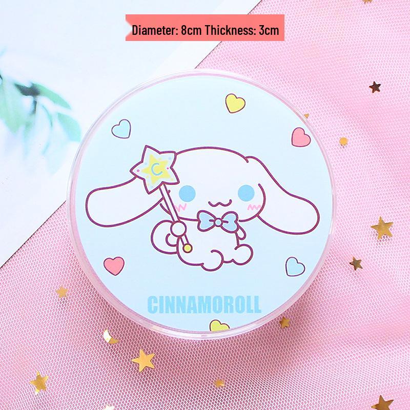 Transparent Cartoon Storage Box: Cute Round Organizer for Snacks, Candy, Gifts, or Cosmetics.