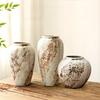 French Retro Wabi-Sabi Style High-End Ceramic Vase Jingdezhen Pot Living/Dining/Bedroom/Office Flower Arrangement Decor Dried
