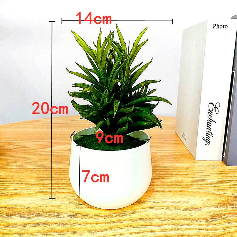 Greenery Small Artificial Bonsai With Plastic Craft For Living Room Gift And