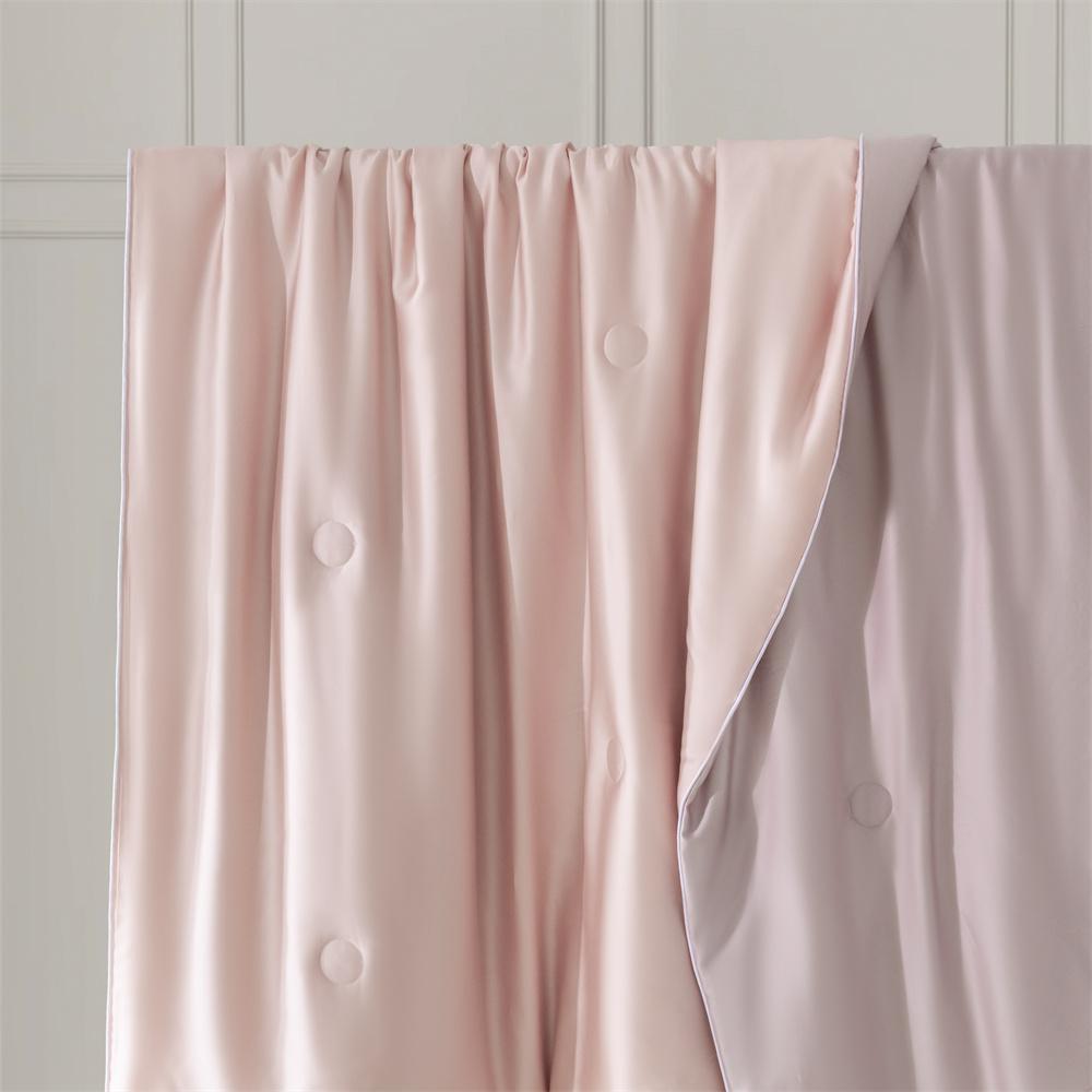 Cooling Feeling Blankets Smooth Air Condition Comforter Breathable Lightweight Quilt with Double Side Cold Cooling Fabric