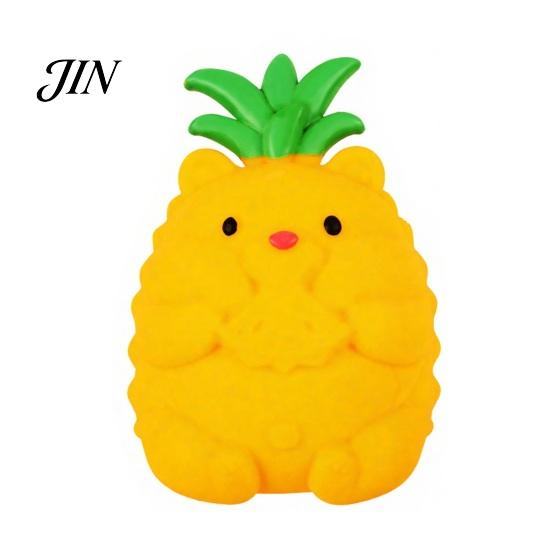 Anxiety Relief Ball Fake Fruit Stress Toy, Peach Pineapple Strawberry Squeeze Shaped Giant Sensory Fidget Toy for Home Office School Portable Reliever