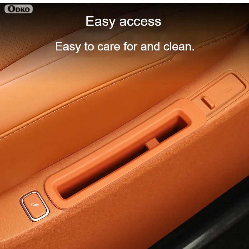 For AITO M8 Silicone Rear Row Seat Side Box Phone Groove Second Row Storage Box Car Interior Modified Supplies Accessories