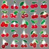 50 Cherry Doodle Personality Cartoon Fruit Children's Gourmet Card DIY Mobile Suitcase Sticker Waterproof