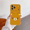 Cartoon Rilakkuma Bear TPU Phone Cover Case for Apple iPhone 17 Pro Max Air 11 14 13 15 Pro 16 12 Plus