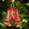 Big Foot Christmas Bell Ornament Metal Bell Christmas Tree Hanging Pendant Holiday Stocking Stuffers Gifts for Big Foot Lovers
