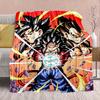 Dragon Ball Anime Flannel Blanket - Soft Warm Perfect for Sofa, Bedding Camping Travel Office Home Decor 