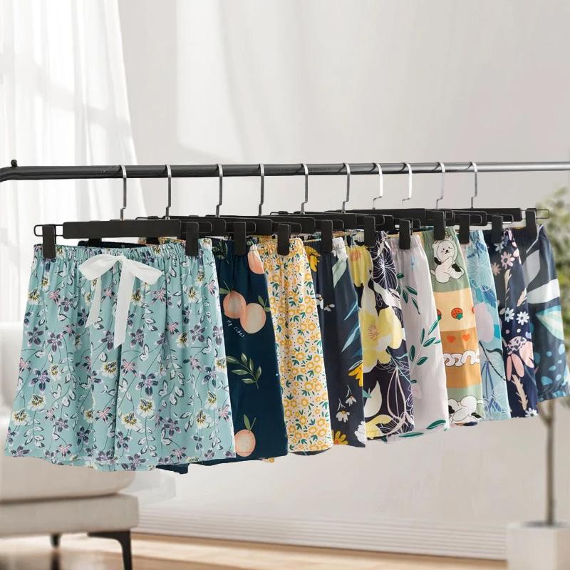 1 Stück Nachtwäsche Sommer Baumwolle Locker Geblümt Bedruckt Übergröße Damen Mädchen Shorts Pyjama Strandhosen