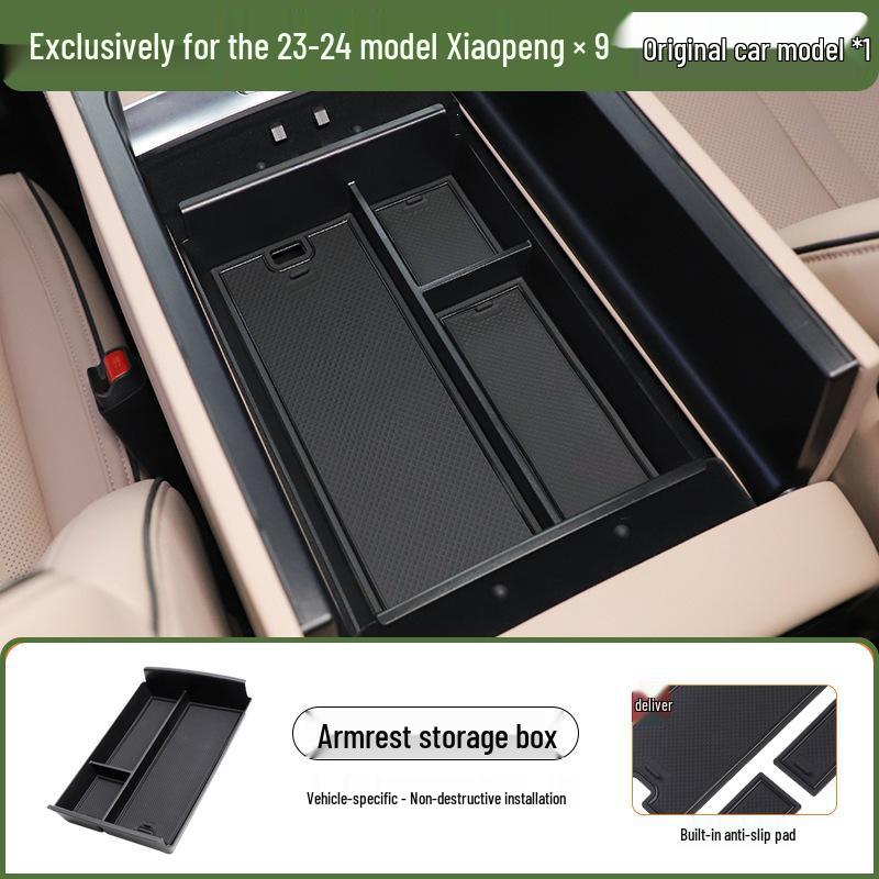 Xiaopeng X9 Car Interior Accessories: 25 Model-Compatible Center Console and Rear Storage Box