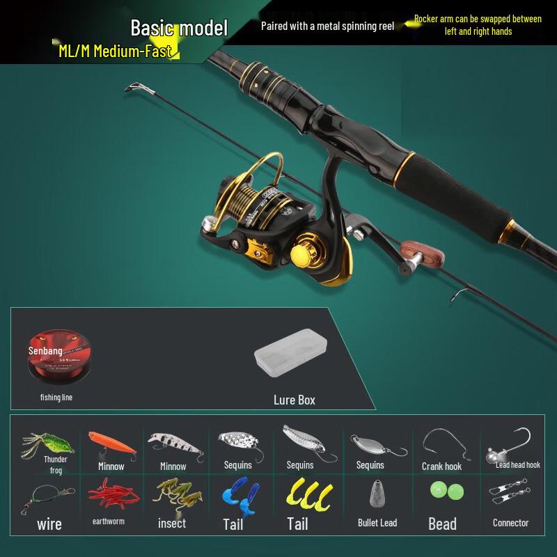 FULADE Lure Fishing Rod & Reel Combo