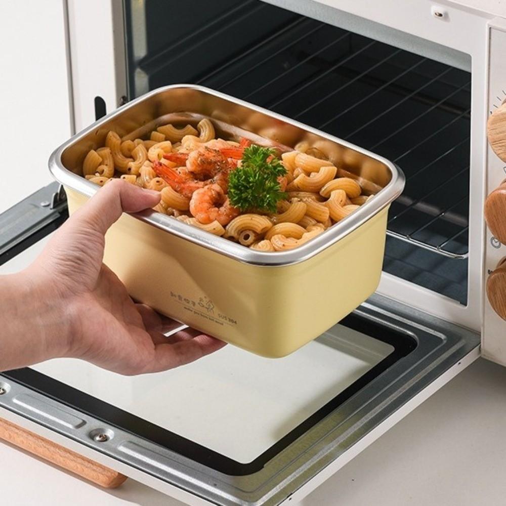 Квадратный контейнер для хранения продуктов с воздушным выпуском герметичный для микроволновой печи контейнер для еды коробка для еды в холодильник сохранение продуктов White-S 943₽