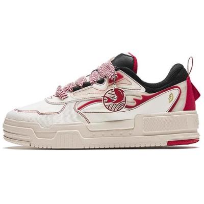 Baskets Confortables Polyvalentes Absorbant les Chocs Durables Basses Baskets Homme Blanc Rouge Noir 112418041-5