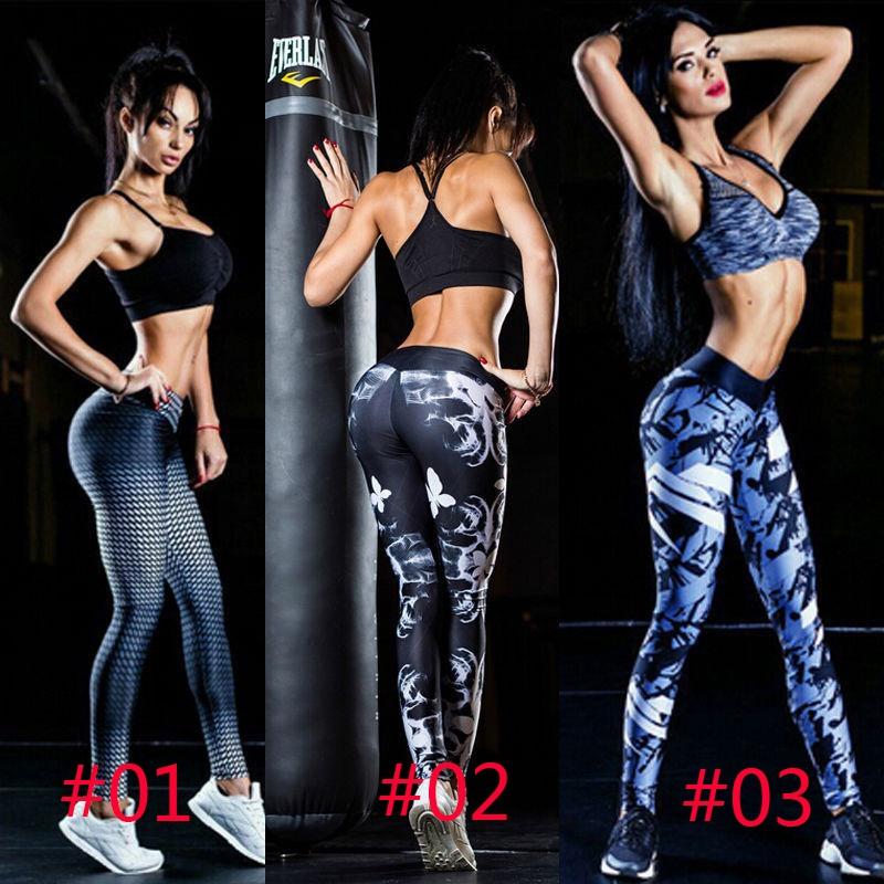 Women High Waist Yoga Fitness Leggings With Stretchy Polyester Fabric For Comfortable Movement