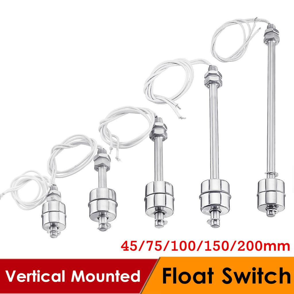 Single Ball Type Stainless Steel Water Flow Tank Vertical Mounted Float Switch Liquid Sensor Water Tower Water Level Controller