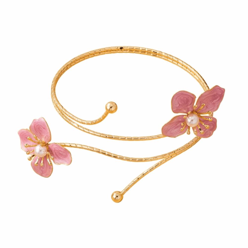 Tropföl Blumen Armband Buntes Armband Mode Offenes Armband Arm Zubehör