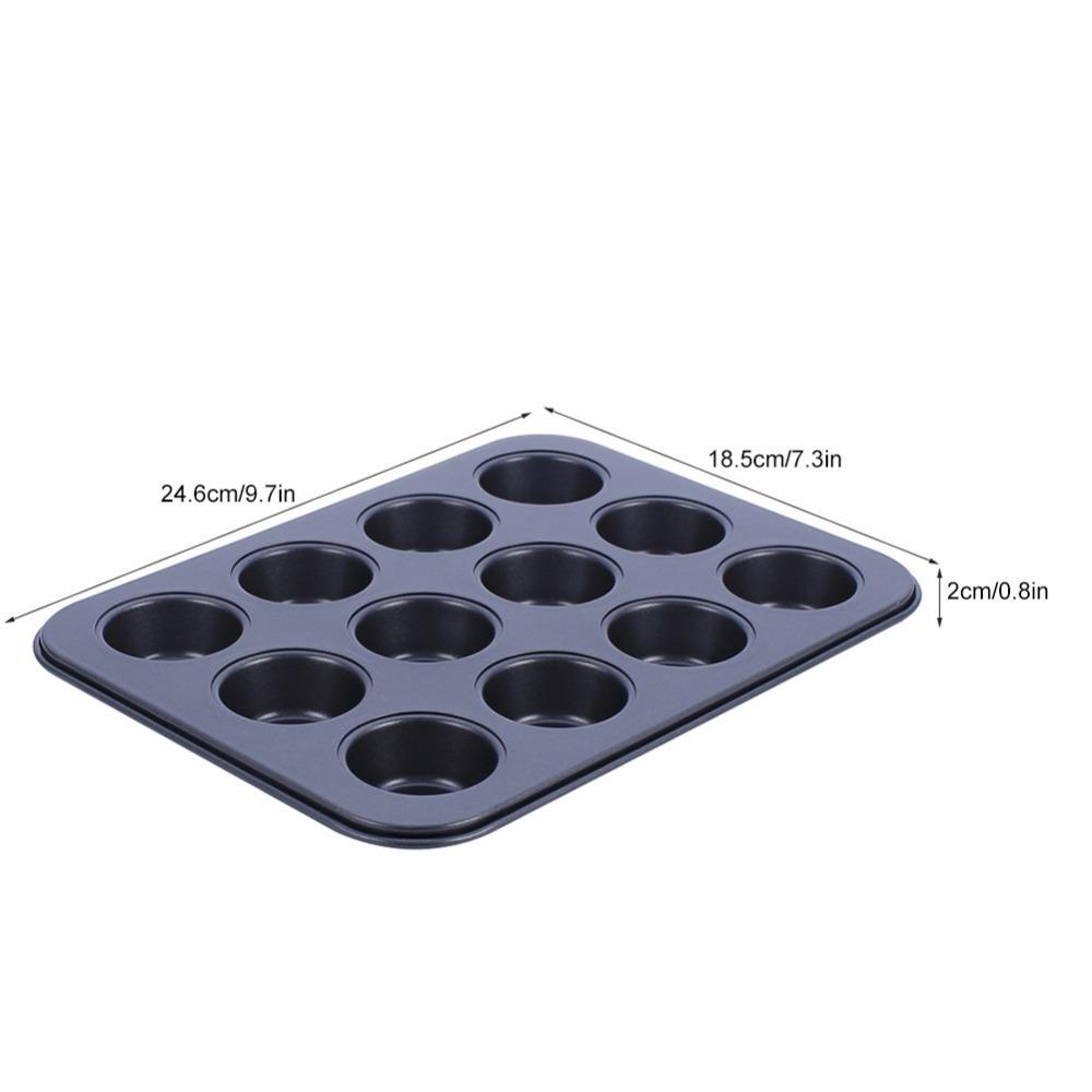 12er Cupcake-Form Antihaftbeschichtet Backblech Tartlet-Form Muffinform Pudding Backform