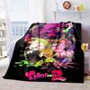 Gra 3D, Splatoon, Modny Uroczy Kreskówkowy Miękki Pluszowy Koc, Koc Flanelowy Pokój Gracza Łóżko Sofa Koc na Drzemkę grinch