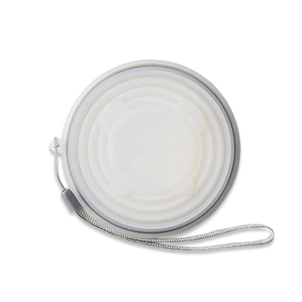 

Outdoor Travel Stainless Steel Retractable Cover Lid Silicone Folding Cup Water Cups Coffee Cups белый