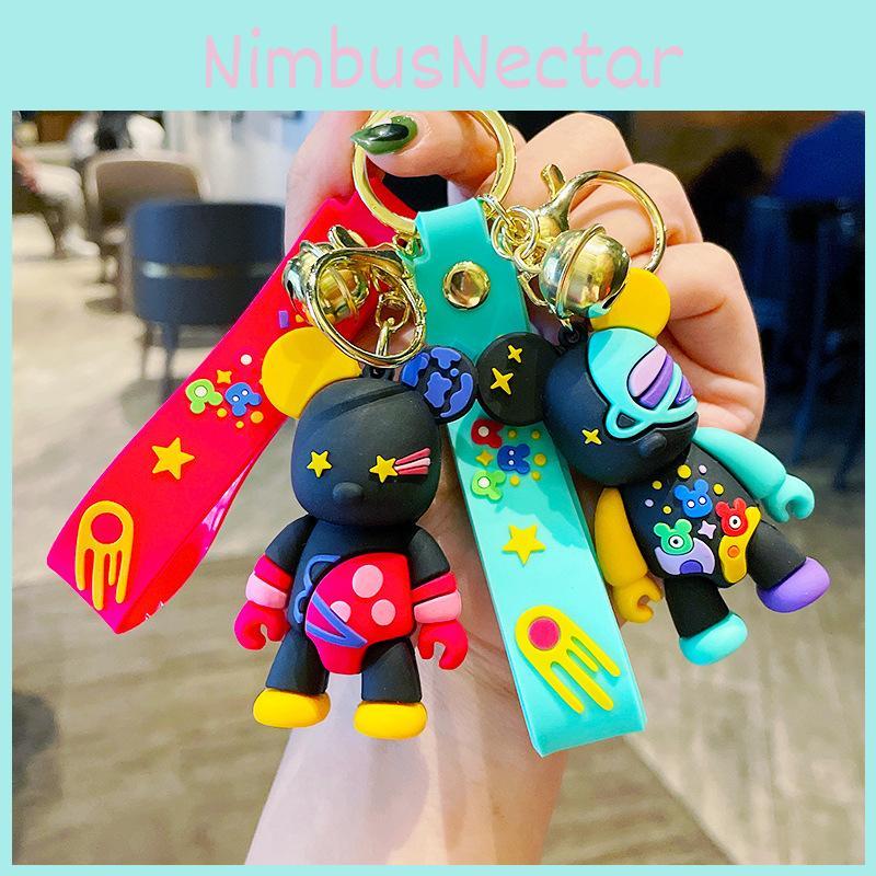 Adorable Creative Colorful Graffiti Bear Keychain Perfect For Couples And Gifts