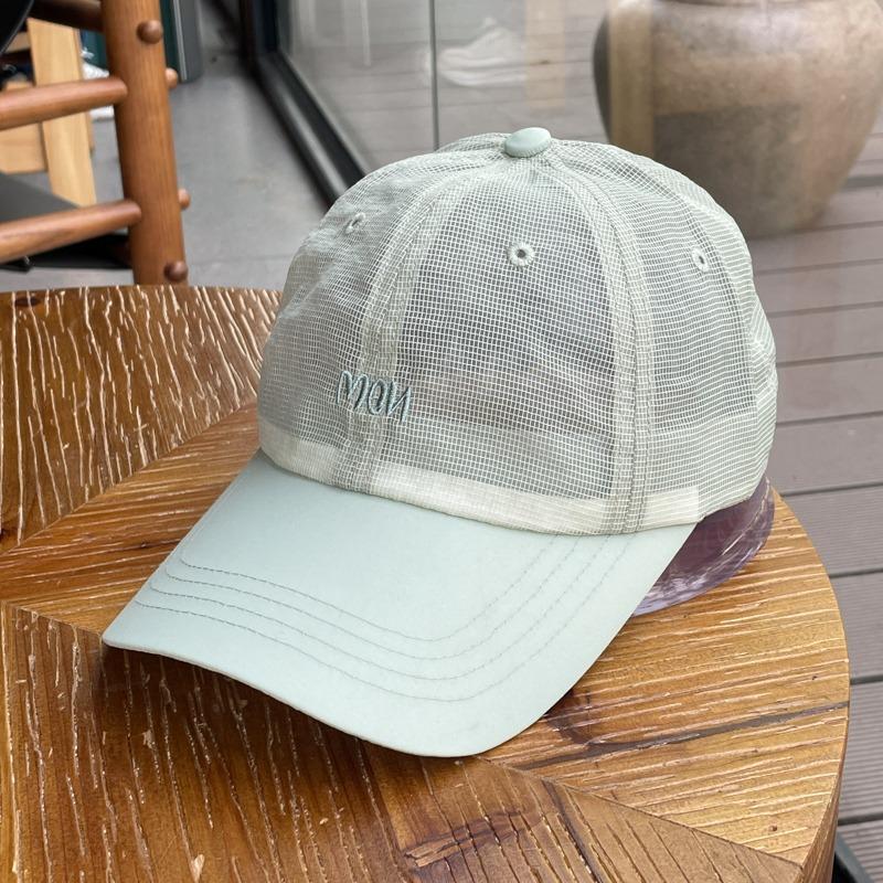 Short Brim Baseball Cap Letter Embroidery Two Tone Color Block Quick Dry Fabric Unisex Breathable Hat for Casual Running Sports