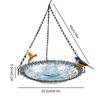 Bird Flower Shaped Hanging Bird Feeder Birdbath For Garden Outdoor Decor Yard Farm Supplies Hummingbird Feeder Supplies New