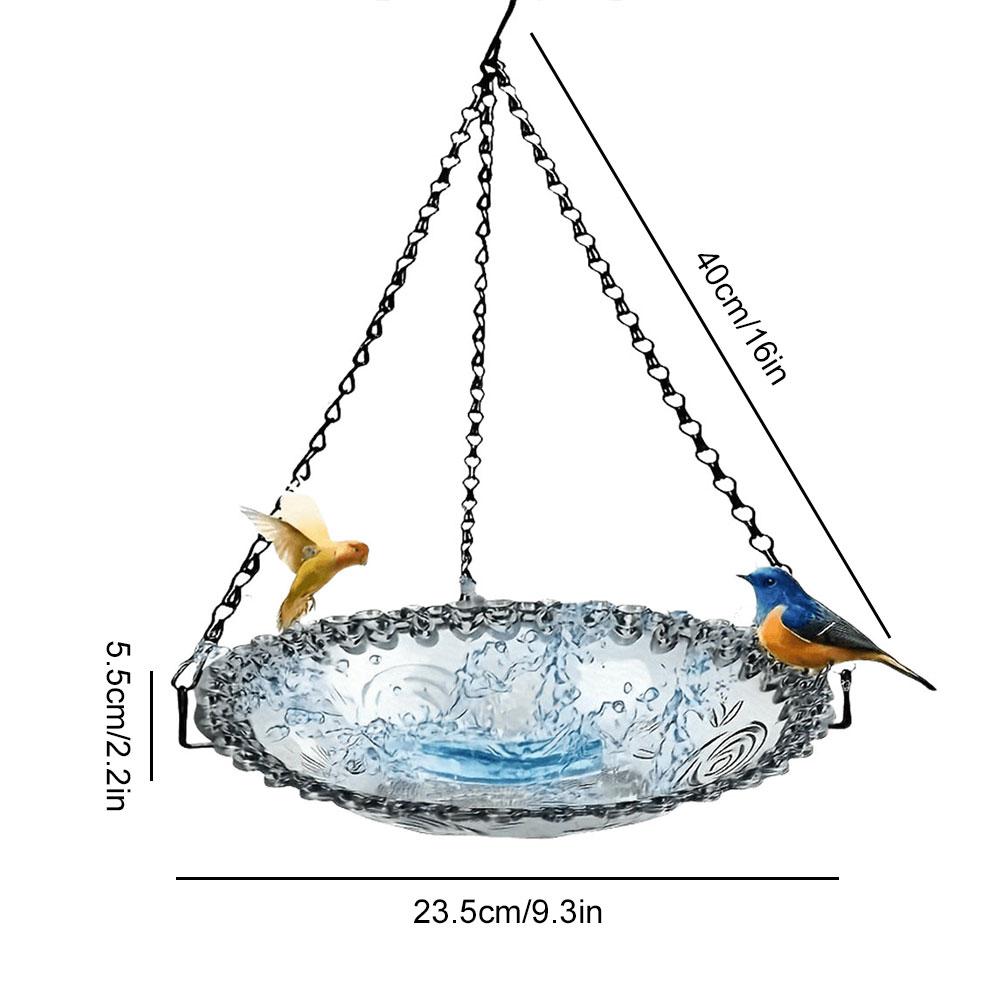 Bird Flower Shaped Hanging Bird Feeder Birdbath For Garden Outdoor Decor Yard Farm Supplies Hummingbird Feeder Supplies New