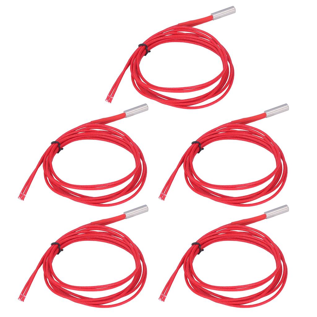 5 st 12V 40W Patronvärmare Rostfritt Stål Koppar Värmerör för 3D-skrivare 6x20mm