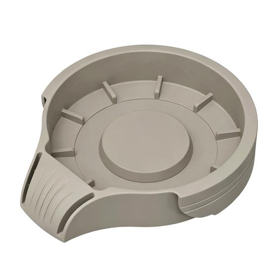 

Storage Base for Ninja Creami Cups Silicone Tray Drainage Design Intelligent Drainage Anti-Spill Organizer to Eliminate Countertop Clutter Kitchen коричневый
