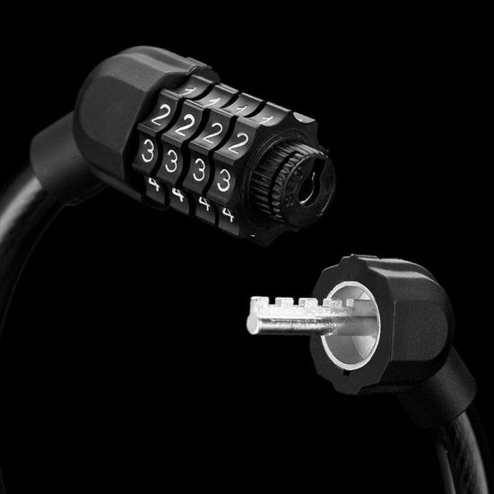 Tragbares Diebstahlschutz-Sicherheits-Fahrrad-Passwort-Ringschloss für Mountainbike