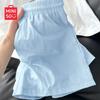 Women's High-Waist Ice Silk A-Line Shorts