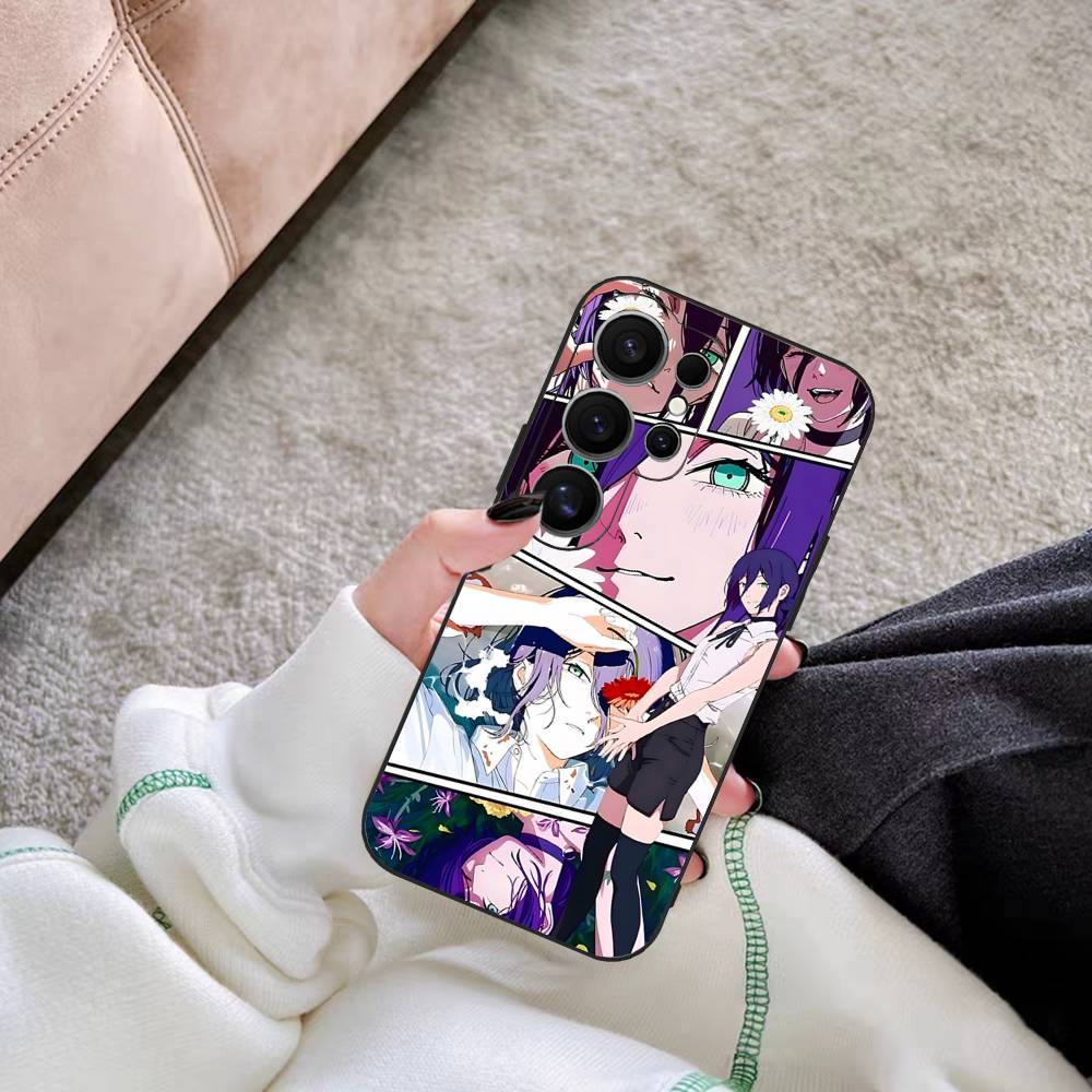 Anime Chainsaw Man Comics Phone Case For Samsung S 24 Fe 25 Ultra Plus 20 Lite 21 30 22 23 24 22 Ultra 5G Fundas