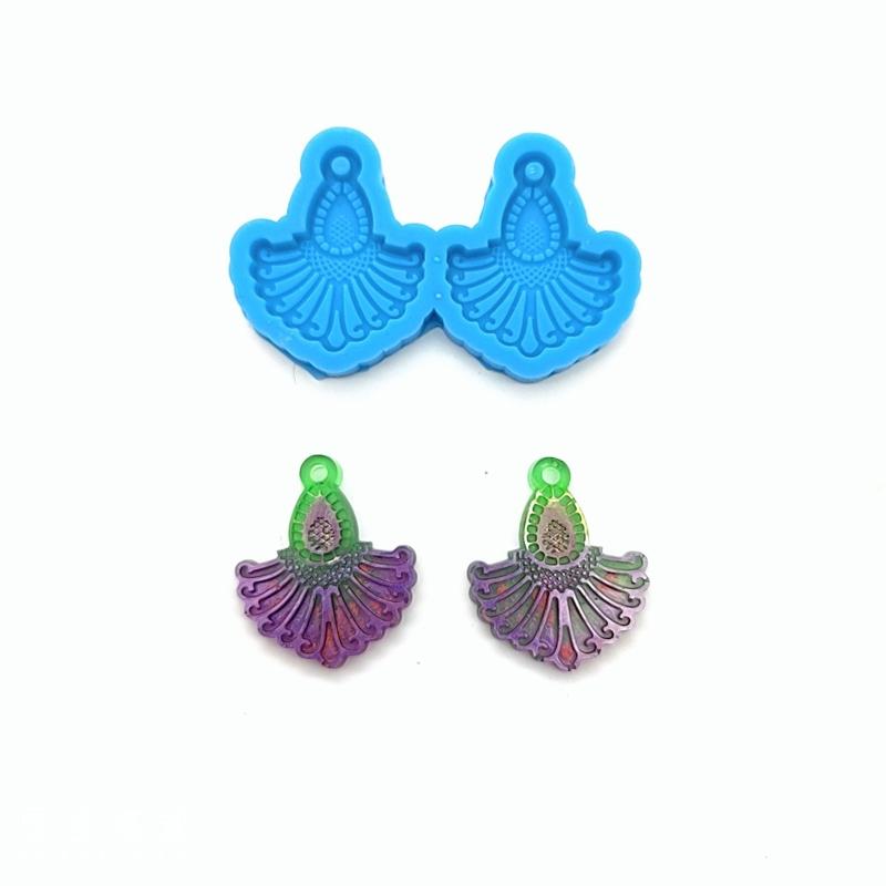 7Pieces Earring Resin Molds Silicone Earring Molds for Jewelry Making Silicone Molds for Resin DIY Fashion Earring