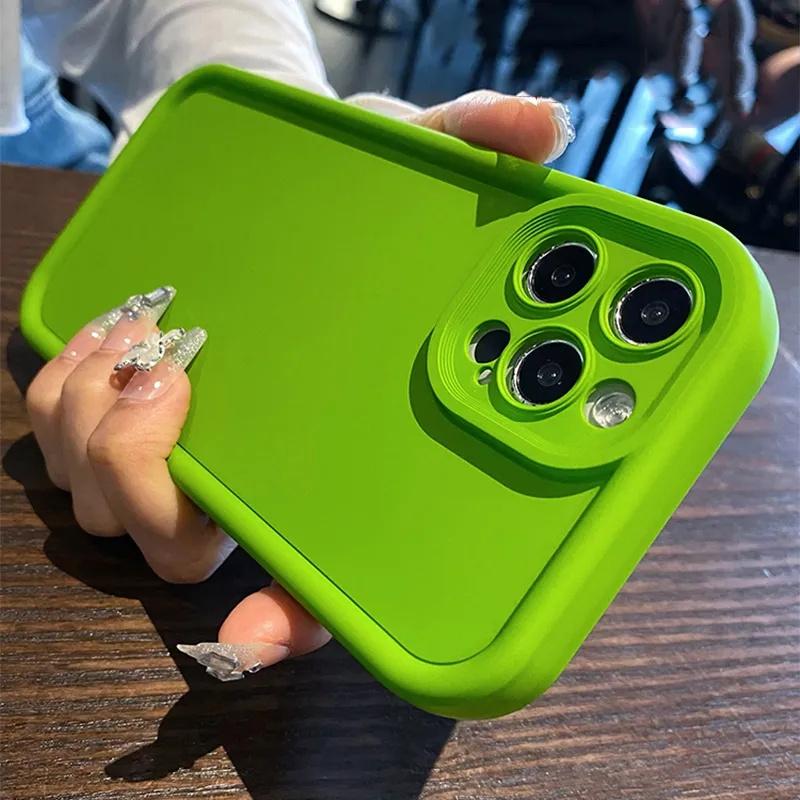 Luxury Soft Liquid Silicone Phone Case For iPhone 15 Pro Max 14 13 12 11 Pro Max 7 8 14 15 Plus XS X XR SE 2020 Shockproof Cover