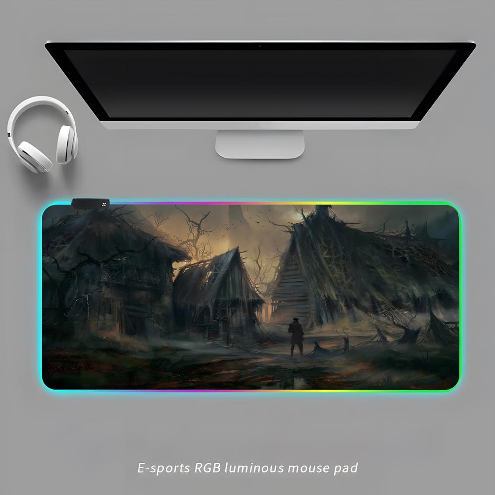 

G-greedfall 2 Коврик для мыши RGB Игровой коврик для мыши Настольный коврик HD Геймерский Большой светодиодный свет XXL Коврики для мыши RGB600x300x3mm