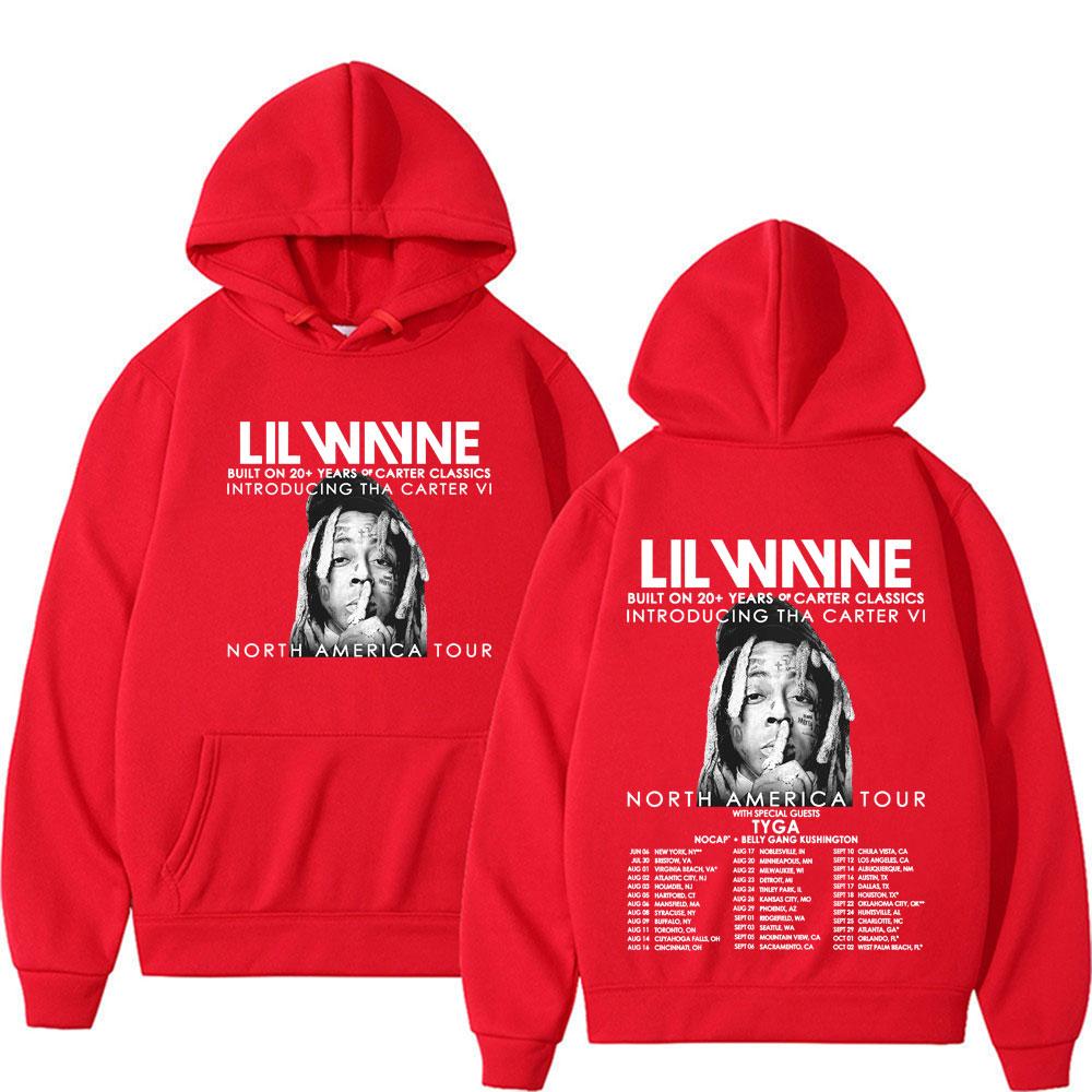 Rapper Lil Wayne Tha Carter VI North America Tour 2025 New Album Cover Hoodies Men s Women High Quality Loose Hooded Sweatshirts S