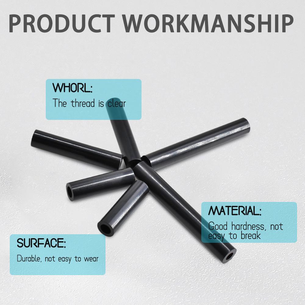 18x12.2mm ABS Spacer Non-Threaded Plastic Round Standoff PCB Board Spacers Black White 3mm~50mm Length