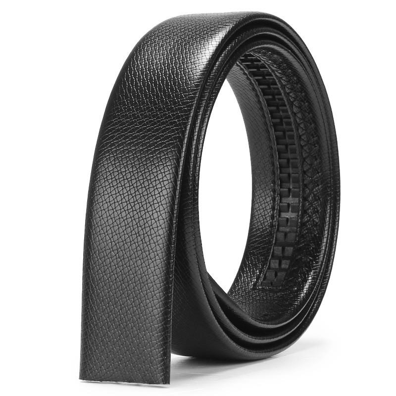 

Трендовый мужской ремень из искусственной кожи 35 см с автоматической пряжкой и текстурированными узорами L47 Black