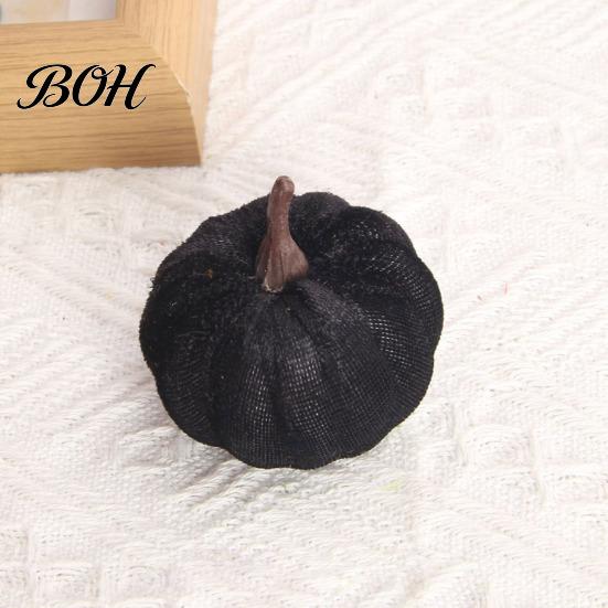 Modern Autumn Table Decor 20 PCS Velvet Pumpkin Decorative Ornaments, Multi-Color Artificial Fall Harvest Centerpieces for Mantel Shelf, Farmhouse