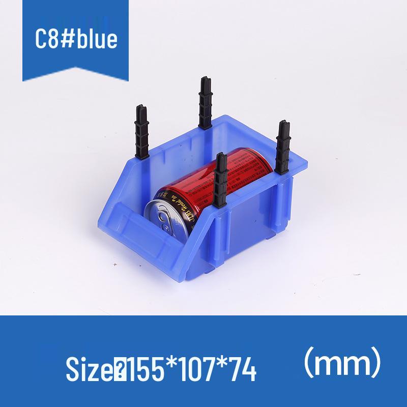 Thickened Modular Plastic Storage Box for Hardware & Electronic Components with Slanted Opening