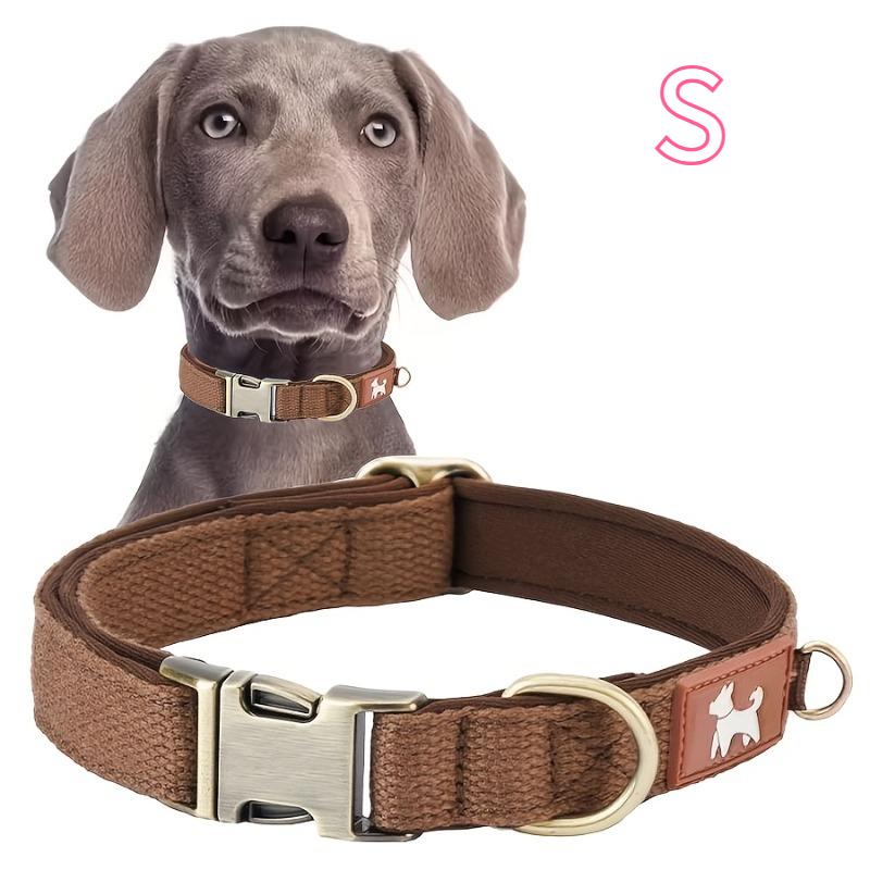 

Vintage Color Durable Nylon Webbing Lined Dog Collar | Suitable for Large, Medium, and Small Dogs