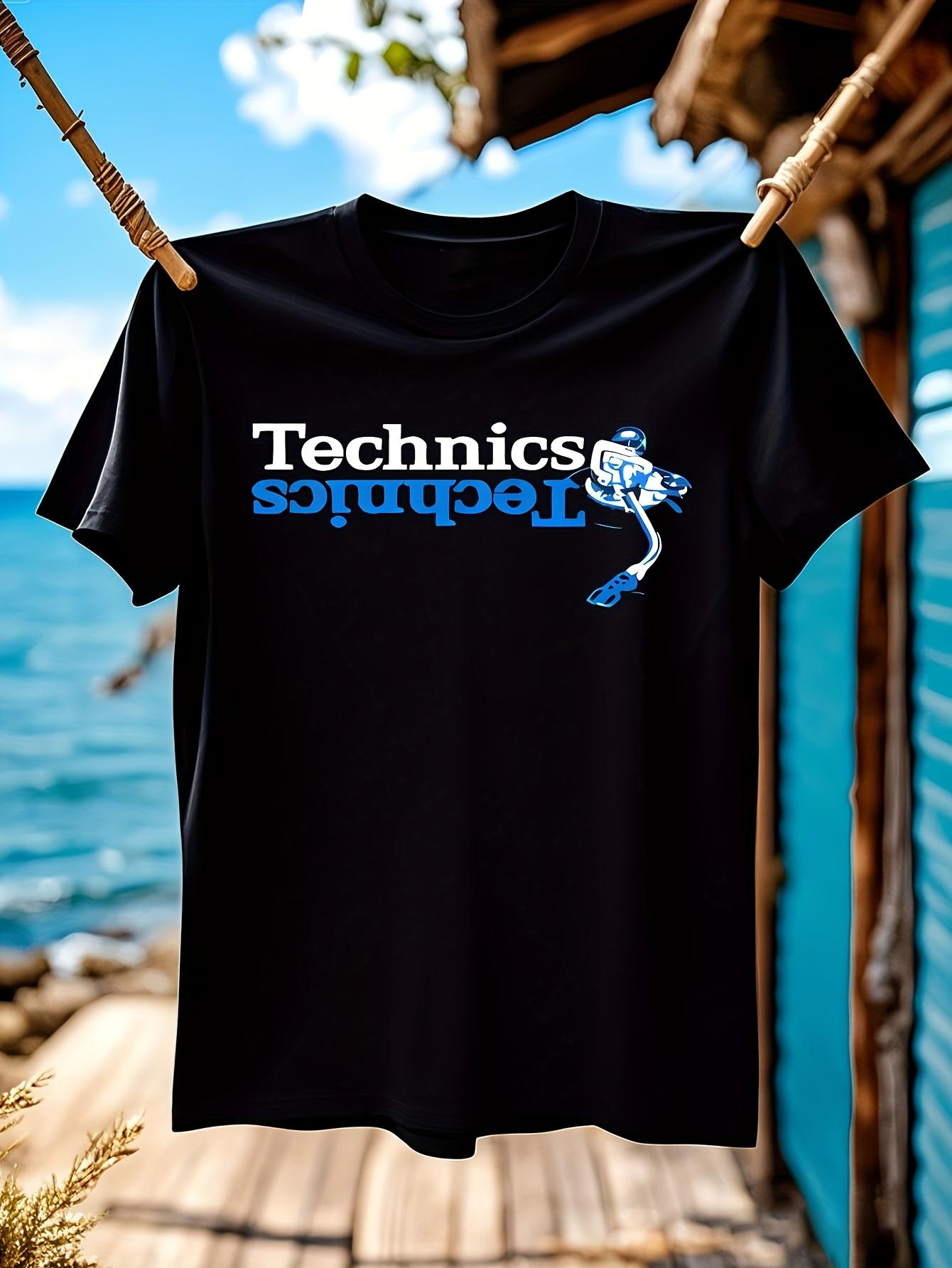 Dj Technics Scratch Black New Tshirt Casual Crew Neck Tee... S