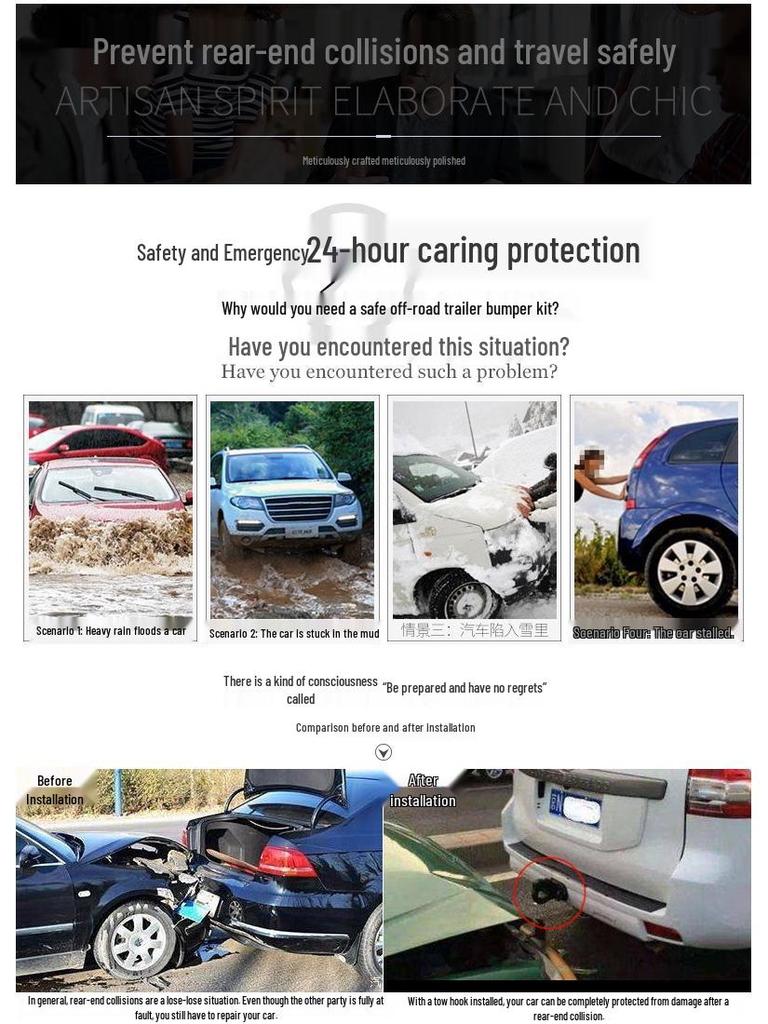 Prado Trailer Hitch: Compatible with 2700/4000 LC120/150 Rear Tow Bar Towing Hook