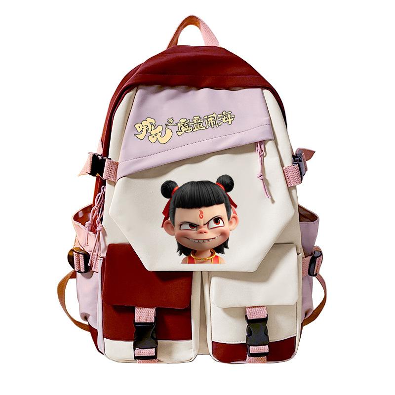 

Nezha s Devil s Child Haohai Cartoon Super Cute Backpack for Men and Women High Value Large Capacity Ridge Protection New Student School Bag No specification