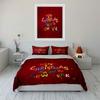 Merry Christmas New Year Design Bedding Duvet Cover Set Duvet Cover Pillowcases  (1*Duvet Cover 2*Pillowcases, without duvet insert)