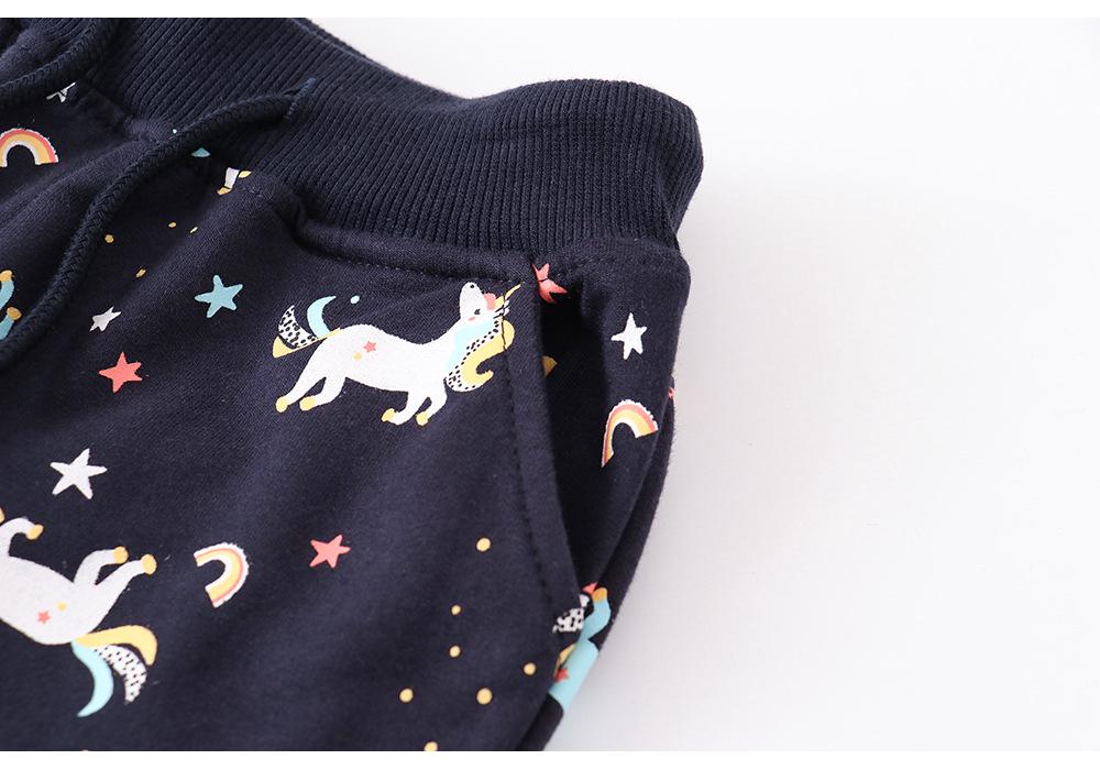 Spring Autumn Kids' Sweatpants: Toddler & Boys' Printed Terry Long Pants