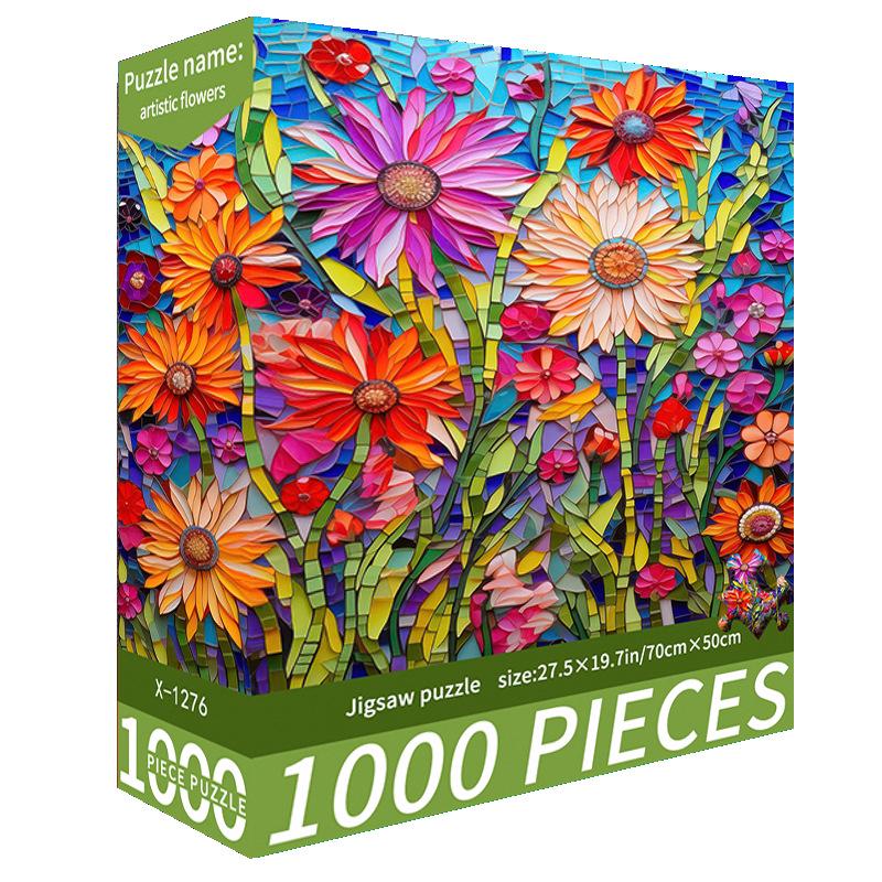1000-Piece Cute Challenging Educational Jigsaw Puzzle for Adults - Stress Relief Birthday Gift for Her