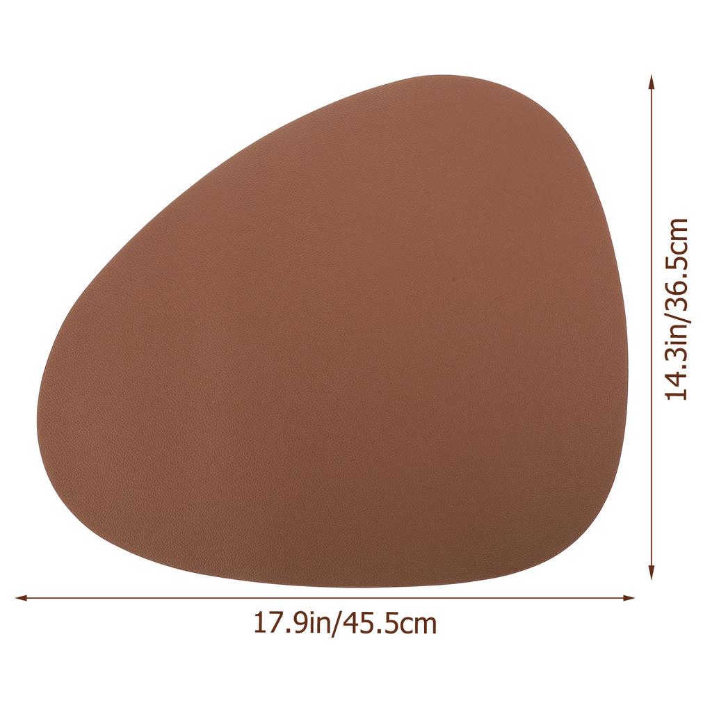 1 Set Waterproof Heat Insulation Cup Coasters Nordic Style PU Place Mat Household Dining Table Pad Decorative Coasters for Home