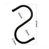 4Pcs S Shape Door Behind Hook Kitchen Bathroom Stainless Steel Multi-Purpose Hooks Hanging Holder Home Storage Tools