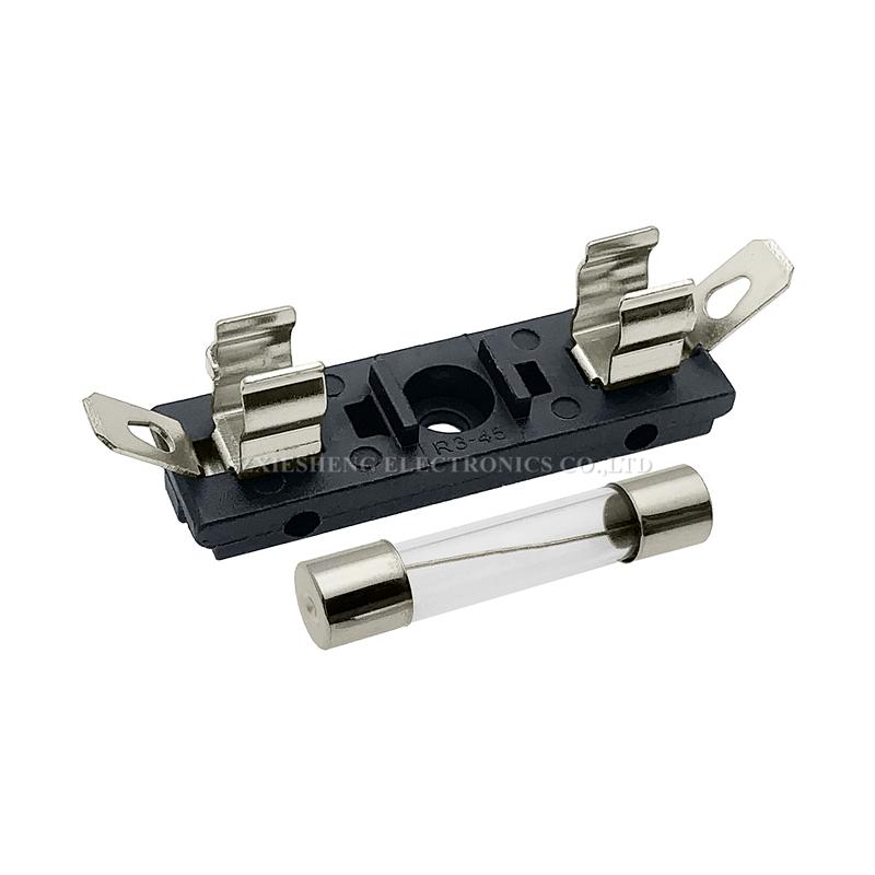 5PCS R3-45 5*20/6*30MM Fuse Holder 10A250V Panel Mounting High Temperature Resistance Fuse Base With 5*20MM/6*30 Tube Fuse Fuse Holders1