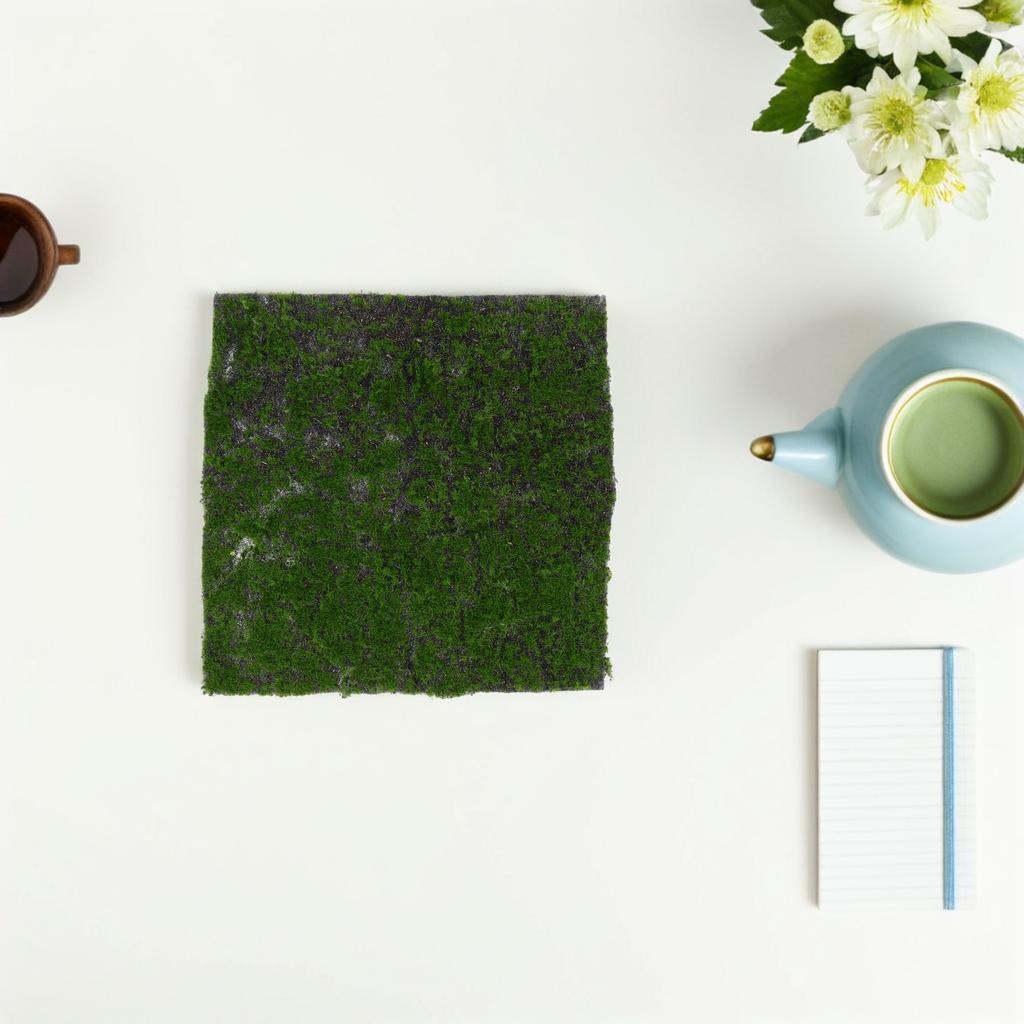 30Cmx30Cm Realistic Artificial Moss Mat Soft Faux Grass For Fairy Garden Crafts Wall Decor Indoor Plants Landscaping Decor Craft