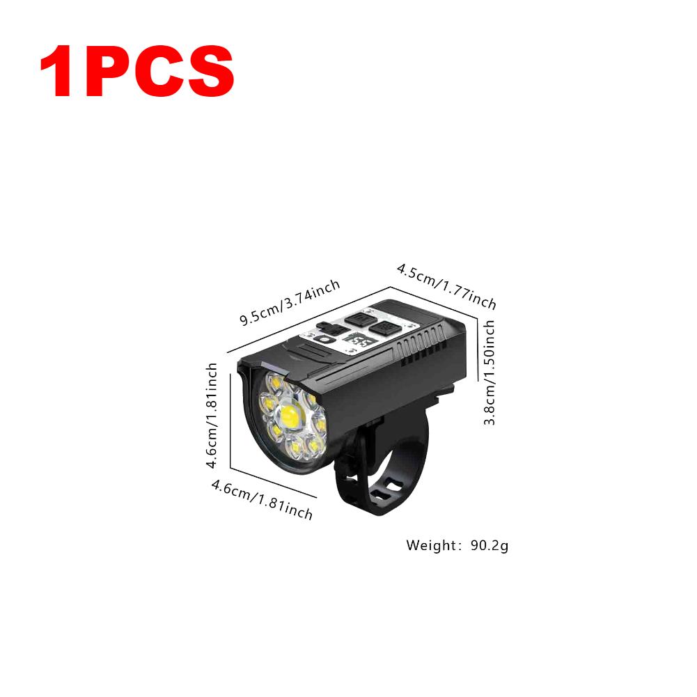 1-5PCS 9 LED Bicycle Front Light Super Bright Bicycle Light Rechargeable Bicycle Headlight Bike Safety Lamp Cycling Accessories